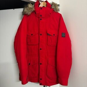 RLX Ralph Lauren Red Ranger Parka Mens Down Quilted Puffer Jacket Coat | Size: L